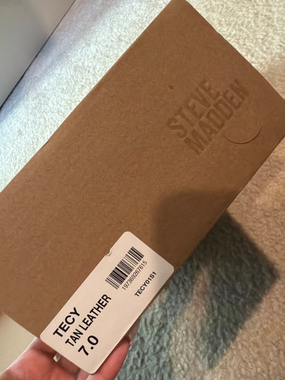 Steve Madden Tecy tan leather heeled sandals - Picture 4 of 4